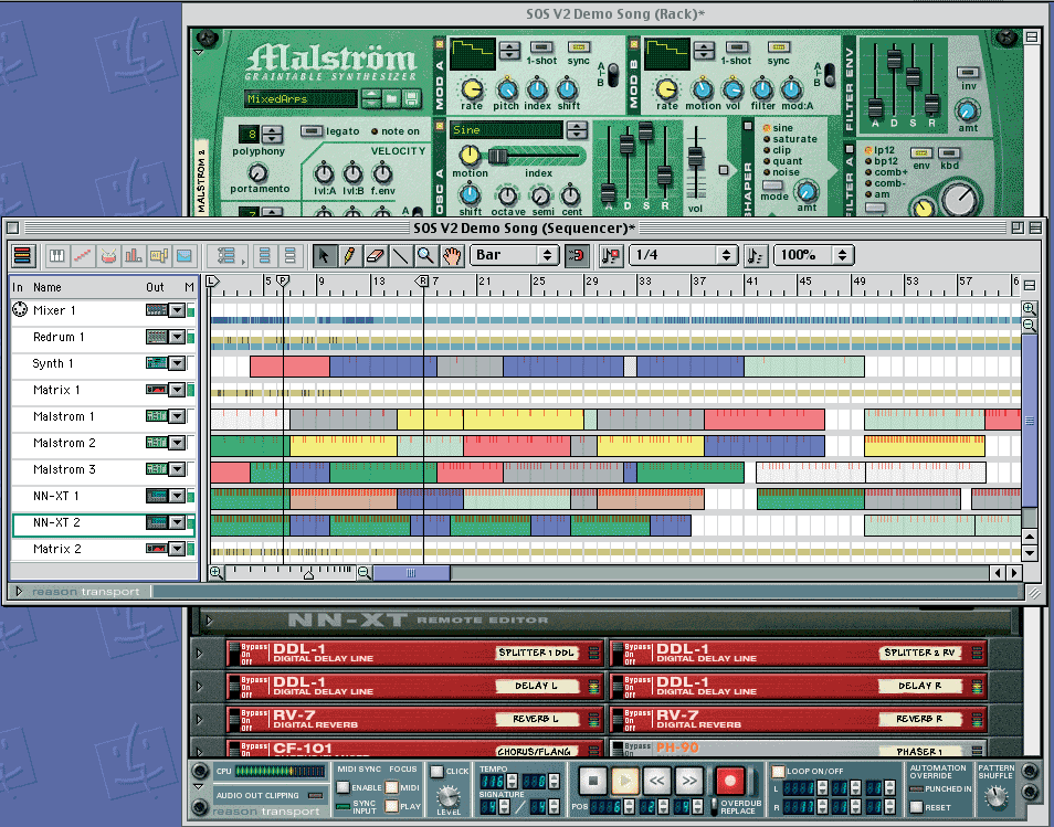 Propellerhead Reason Version 1, 2000